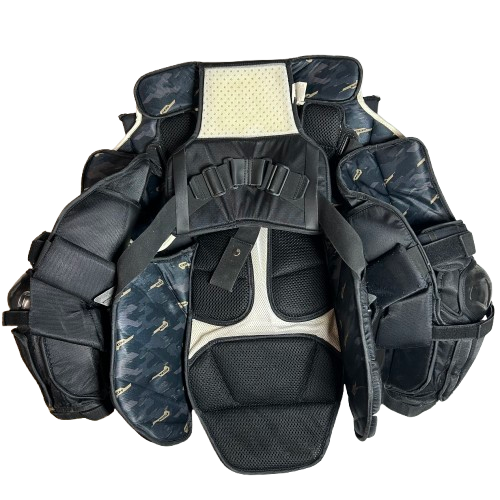 CCM Axis 2 - Plastron Pro Stock d'occasion (blanc/noir)